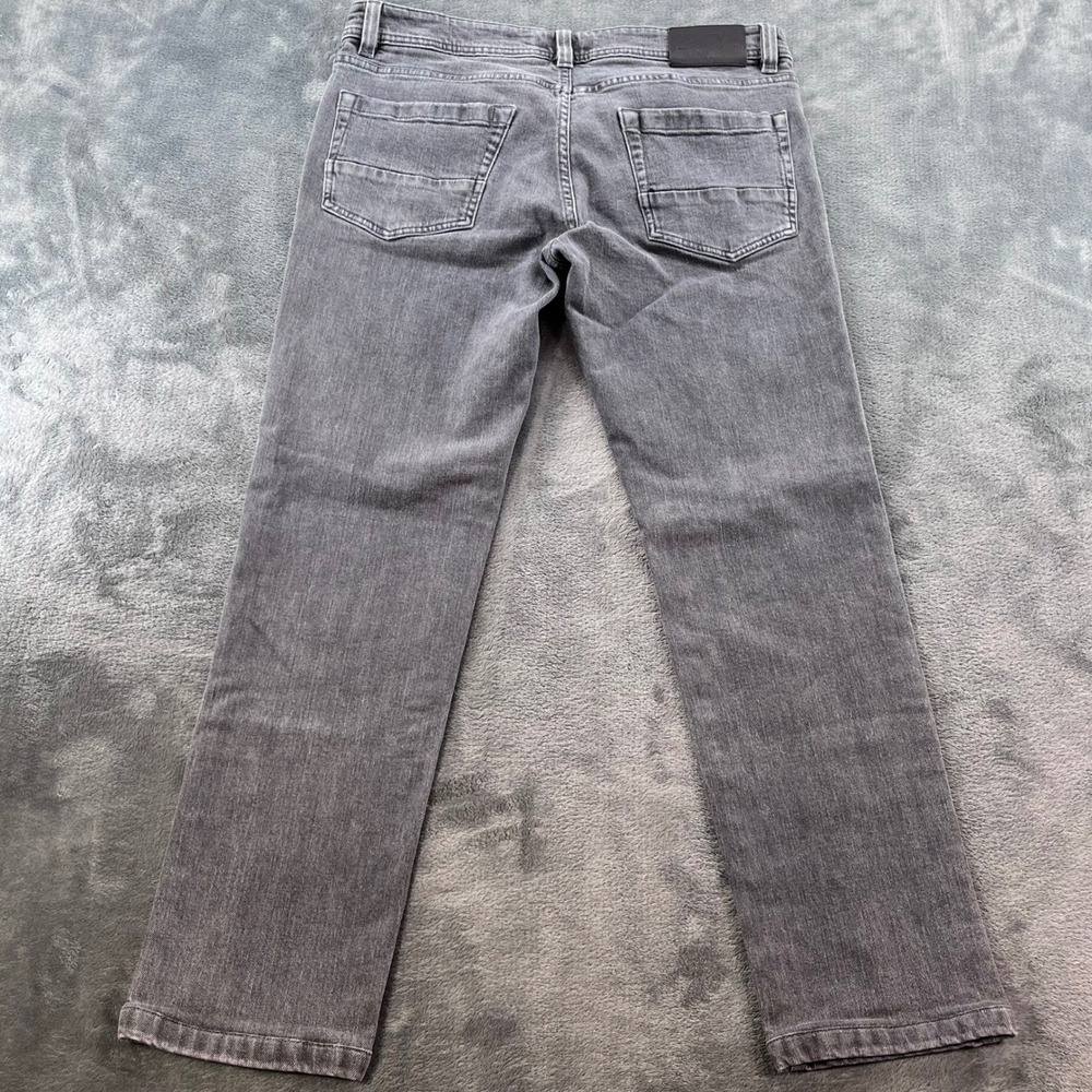 Loro Piana Quarona Gray Stretch Jeans Size 33 Button Fly Cotton/Elastane Blend - Picture 3 of 12